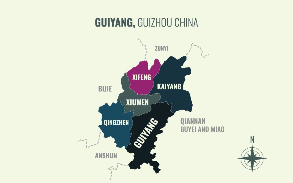 Guiyang location in Guizhou China