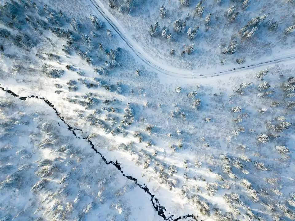 Daisetsuzan National Park Hokkaido in winter season