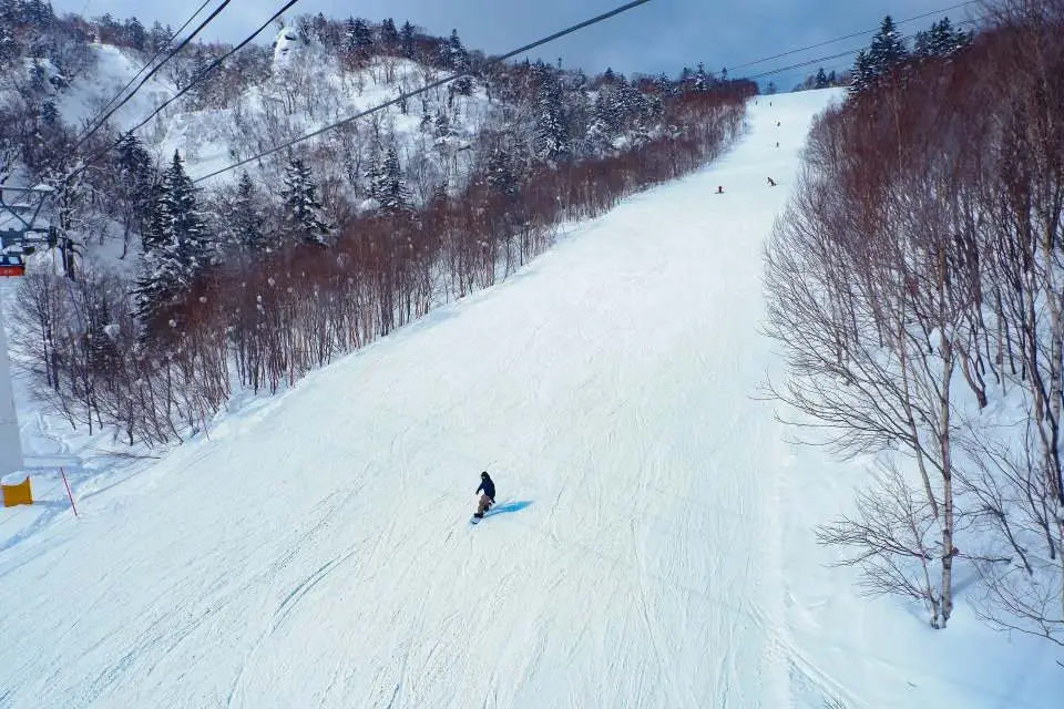 Skiing at Sapporo Kokusai Hokkaido